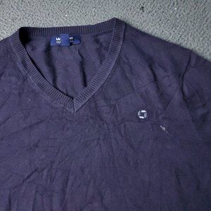 Lands End Outfitters Sweater Mens XL V Neck Purple Chase Bank